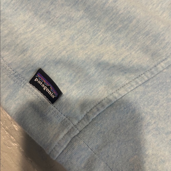 Patagonia P-6 Label Crew Neck Sweatshirt Womens L Blue Ahnya Pastel - Picture 4 of 5